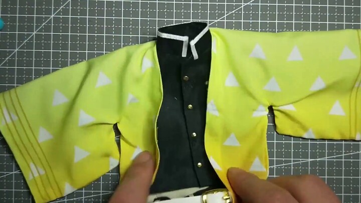 【Ying Yicheng】The process of making the material package of the Demon Slayer uniform doll clothes an