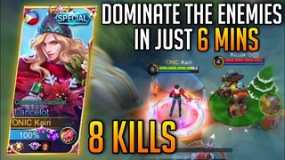 Kairi Dominate the Enemies in Just 6 Mins!! Aggressive Lancelot Gameplay by Kairi Playz
