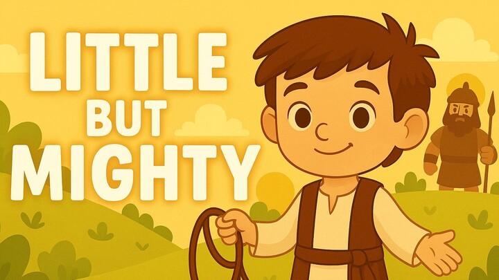 Little but Mighty! | David and Goliath Song for Kids | Lyric Lambs