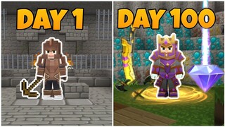 🔴I SURVIVED 100 DAYS IN MINING AREA IN SKYBLOCK -BLOCKMAN GO SKYBLOCK