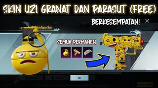 WoW Skin Permanen Gratis! Skin Parasut Gratis Pemanen dan Brkesempatan dpat Skin Uzi Granat Permanen