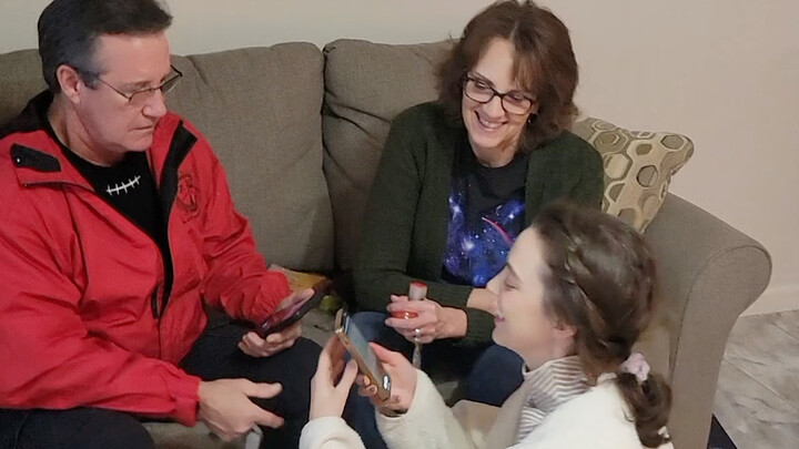 We’ve got a little surprise—let’s tell the American family we’re having a mixed-race baby!