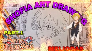 drawing meliodas dari anime nanatsu no taizai part.1