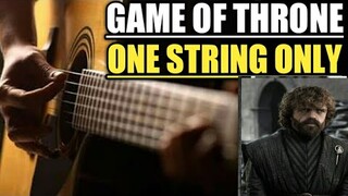 Game of Thrones - Theme Single one string Guitar Lesson How to play game of thrones Lead Guitar Tabs