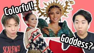 Fascinated in colorful traditional costume! | Korean react to Miss Universe Philippines 2021