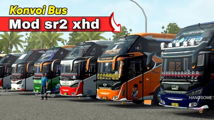 GEMPUR TOL MALANG !! Konvoi Pakai Mod SR2 XHD HINO - Bus Simulator Indonesia Update