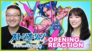 Jojo's Bizarre Adventure Stone Ocean Part 6 Opening Couples Reaction