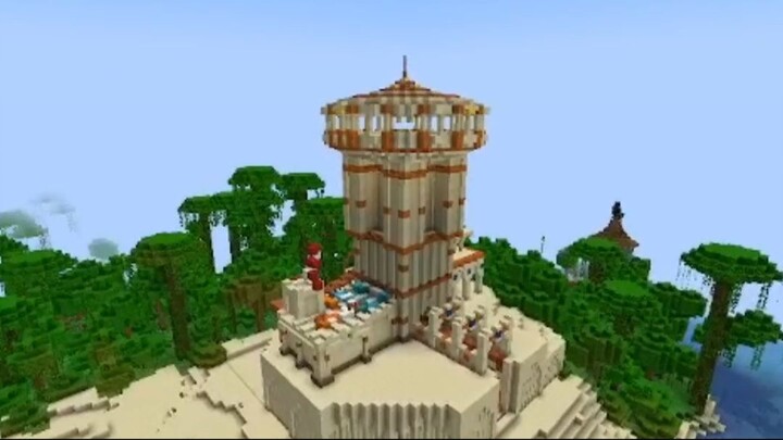 Encontré una TORRE con un BOSS en el DESIERTO de Minecraft 🏜️⚔️
