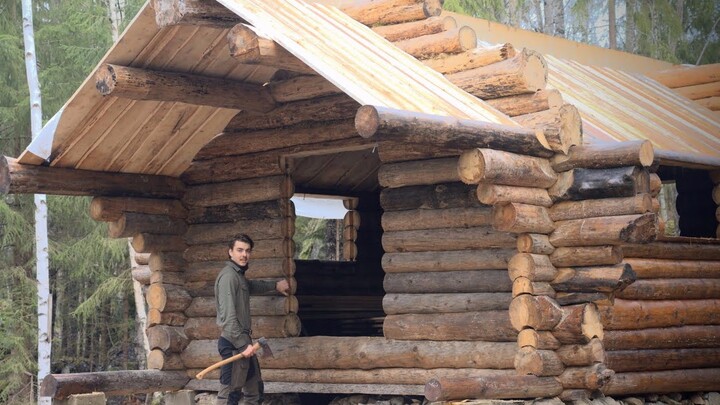 [One Person, One Wooden House Series 14] How to Perfectly Seal a Small Wooden Cabin