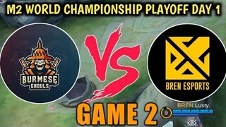 Burmese Ghouls Vs Bren Esports Game 2 - Philippines VS Myanmar