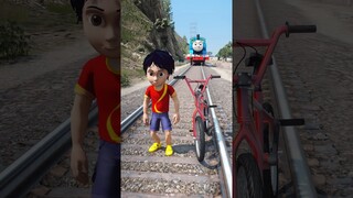 GTA V: CHOP HELPS SHIVA FROM THOMAS THE TRAIN #shorts