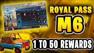 M6 ROYAL PASS 1 TO 50 RP REWARDS | PUBG MOBILE ROYAL PASS M6 IS HERE | GLACIER SUITE