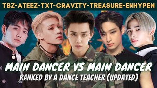 [UPDATED] ranking the main dancers of The Boyz, Ateez, TXT, Cravity, Treasure, & Enhypen