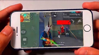 FULL GAMEPLAY 🔥 Settings ⚙️ IPhone 6s Plus Free Fire 🇧🇷