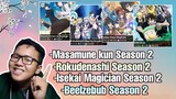 Bahas Masamune kun s2,Rokudenashi majutsu s2,Isekai cheat s2,Beelzebub season 2 ||Request subscriber