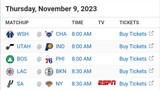 NBA Picks l November 9, 2023 l Philippine Time | Pinoy Silent Picks