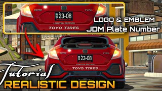 NEW UPDATE 4.8.4.2 | Realistic Logo, Emblem, & JDM Plate Tutorial on Honda Civic Type R (FK8)