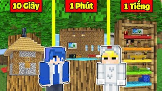 TÔ GÀ THỬ THÁCH 24H XÂY NHÀ TÍ HON BÊN TRONG CÁI CÂY TRONG MINECRAFT*TÔ GÀ XÂY NHÀ TRÊN CÂY SIÊU NHỎ