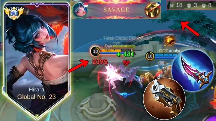TOP GLOBAL HIRARA SAVAGE + 18 KILLS INSTAN KILL 💀!!