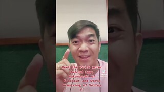Meet the Voice behind Ippo Makunouchi of Knock Out and Steve Armstrong of Voltes V!
