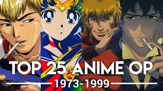 My Top 25 Anime Openings (1973-1999)