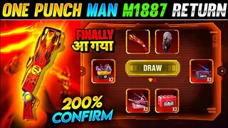 One Punch Man M1887 Return | Next M1887 Skin In Free Fire | One punch man M1887 Gun Skin Return Date