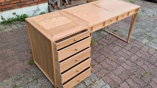 Homemade drawer table, no nails in the whole process [woodworking]