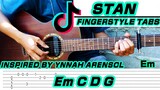 STAN - Eminem //Ynnah Arensol// (Guitar Fingerstyle) Step By Step Tabs + Chords
