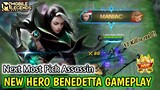 Benedetta Mobile Legends, Next New Hero Benedetta Gameplay - Mobile Legends Bang Bang