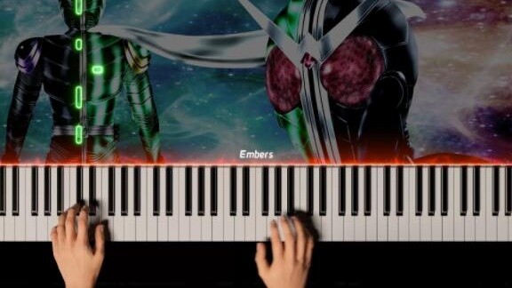 【AI Special Effects Piano】WBX ~W Boiled Extreme-Kamen Rider W ธีมเพลง