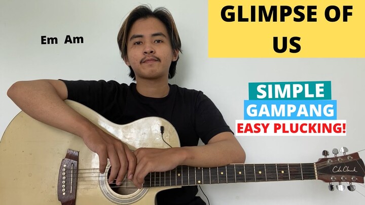 TUTORIAL PETIKAN (Glimpse Of Us - Joji) (Tutorial Gitar) CHORD SIMPLE GAMPANG! Easy Chords!