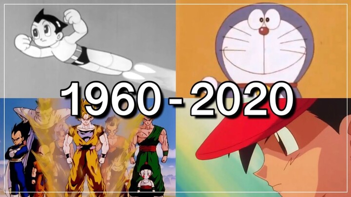 60-year evolution history of Japanese cartoons (1960-2020)