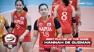 NCAA Season 98 WVB: Best Player - Hannah De Guzman (Mapua vs SSC-R) (February 26, 2023)