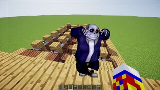 Default Dance but it's the Minecraft Note Block version BUT It's SANS UNDERTALE