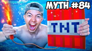 BUSTING 100 Minecraft Myths in Real Life!