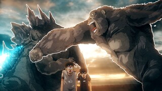 หรือว่าkong vs godzillaที่ด้านหลังเรา