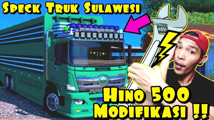 Modifikasi Truck Hino 500 Sulawesi Full Acecories Lampu Mahall‼️ETS2