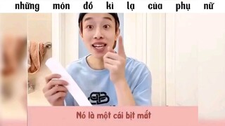 những món đồ kì lạ của phụ nữ -.- #haihuoc