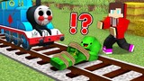 OH NOO! WILL I SAVE MIKEY? from THOMAS THE TANK ENGINE Stranger In Minecraft challenge Maizen JJ