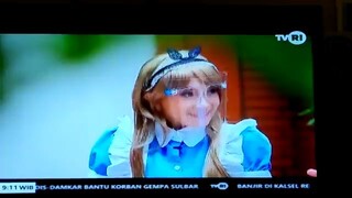Kenang-kenangan tayangan acara Yuk Menggambar bersama cosplayer senior Indonesia Kak Mia di TVRI