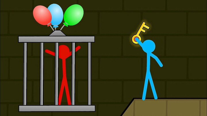 Watergirl and Fireboy , Stickman Animation - ( Part 13 Forest Temple Parkour )