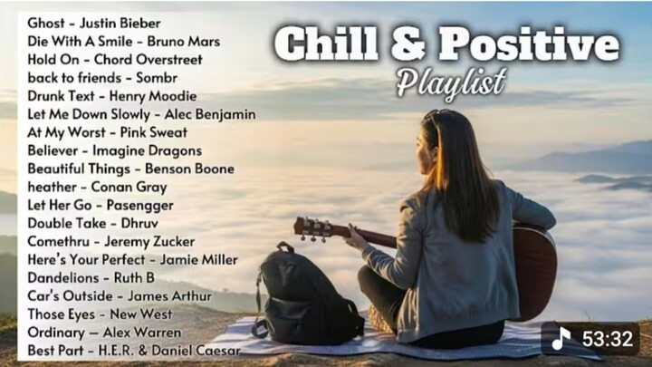 Chill Acoustic and Positive Vibe Song Playlist