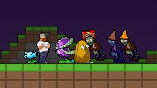 Horizontal pixel version of Plants vs. Zombies! UP worked hard for four months to make it, and even.