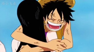 "Luffy hugs different people" Every hug has a different feeling. Love and hate can really be express