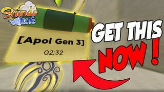 Get GEN-3 APOL TAILED SPIRIT *FAST* BOSS LOCATION + 200K Rellcoins Code In Shindo Life!