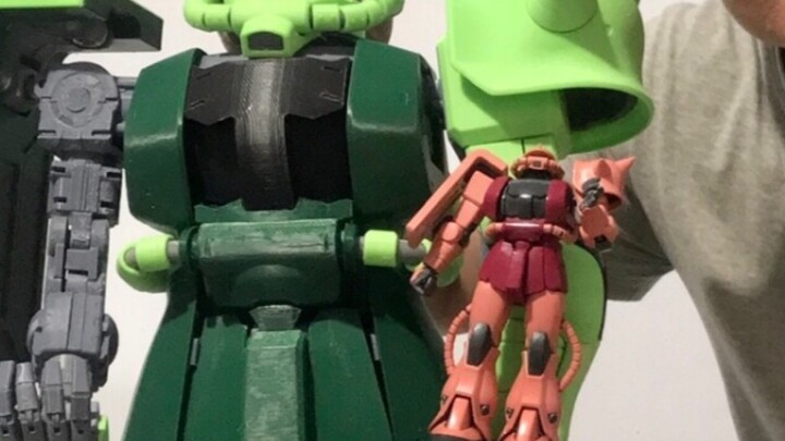 การพิมพ์ 3 มิติ โครงสร้าง 1:24 Green Zagu mg