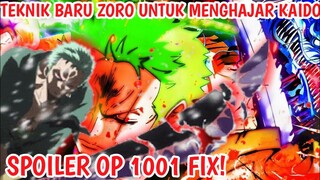 SPOILER ONE PIECE 1001! EPIC! ZORO Mengeluarkan TEKNIK BARU!! LUFFY & KID Mengejek Big Mom!