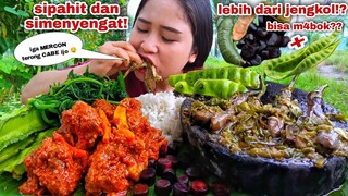 LALAP KABAU⁉️ IGA MERCON PECAK TERONG CABE IJO LALAPAN MENTAH KABAU PETE KECIPIR DAUN PEPAYA REBUS