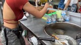 The Most Hardworking Girl In Bangkok  Banana Pancake Roti Served By Beautiful Th