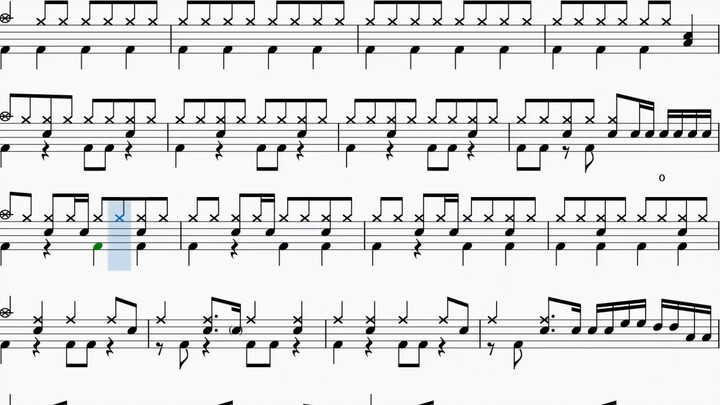 Crossing Field[ Sword Art Online ]LiSA Dynamic Drum Score